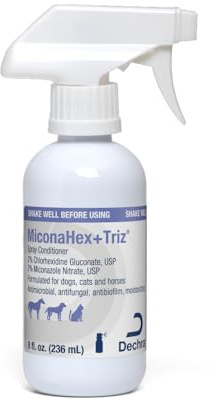 MiconaHex+Triz Spray Conditioner for Dogs, Cats and Horses, 8 oz, Clear