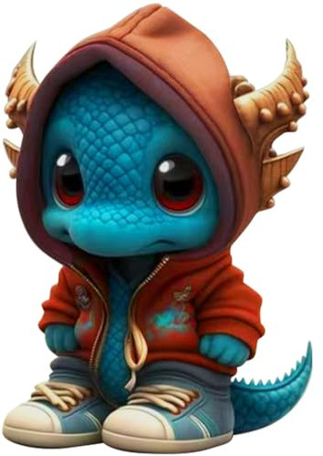 Figuras Geniales de Dragones, 5 Pulgadas Funny Baby Dragón Juguete Navidad Dinosaurio Estatua Resina Dragón Escultura Figurilla Decorativa, Café