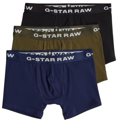 G-Star Herren Boxer Shorts 3 Pack Multiple, Mehrfarben (dk Black/Imperial Blue/Shadow Olive D23774-D516-G163), M