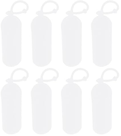PATIKIL 8 Confezioni di Manicotti da Viaggio in Silicone per Prodotti da Toeletta, Coperture Riutilizzabili per Bottiglie da Viaggio a Prova di Perdite per Contenitori, Bianco