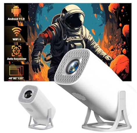 Miniproyector S40 Android 11 Compatible con 4K 1080P 2,4 G/5GWIFI BT5.0 Proyector 1920 * 1080P Proyector portátil de Cine en casa