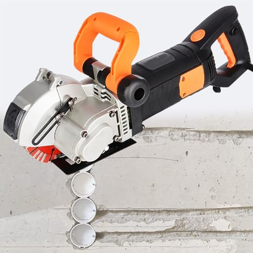 Beachtiful Macchina Elettrica per Scanalature a Muro da 4800 W, Scanalatrice per Muri, per Scanalature su Mattoni e Cemento, Sega Elettrica per Muratura, con 5 Lame.
