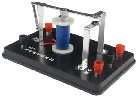 Kit per esperimenti di fisica a relè elettromagnetico per l'educazione scientifica scolastica, dimostra i principi dell'elettromagnetismo, 15,6 x 10,5 x 10 cm