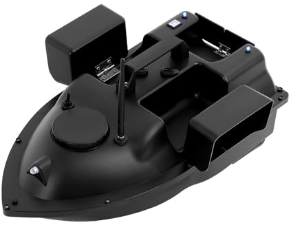 TAPMING Bateau d'appât intelligent GPS - 500 m - Avec 3 compartiments - En ABS - Contrôle précis pour la pêche sur les lacs et les rivières - Pour les pêcheurs amateurs et professionnels