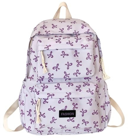 Köp generiska ryggsäckar Kawaii laptop ryggsäck estetisk resa dagsryggsäck för kvinnor slinga ryggsäck ryggsäckar för flickor tonåringar, lila, Einheitsgröße, Vardagsryggsäckar