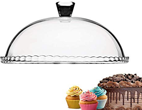 Patisserie campana in vetro set 2 Pezzi - 32 Cm