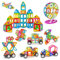 Magnetische Bausteine 108 Teile, Magnetspielzeug für Kinder Magnetbausteine ab 2 3 4 5 6 7 8 Jahre Geschenke Junge Mädchen Bauklötze Kinderspielzeug
