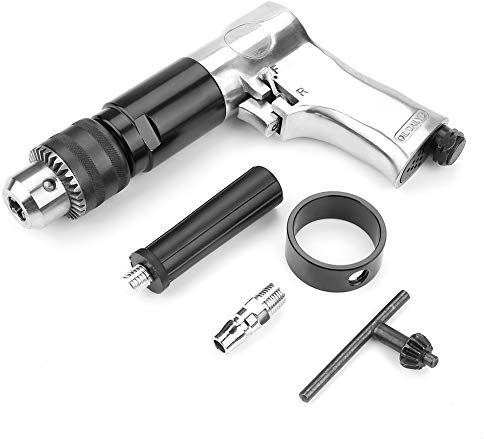 Perceuse pneumatique 1/2, KP-554 Perceuse pneumatique réversible 900 tr/min CW/CCW Marteau pneumatique robuste avec poignée réversible à 360°