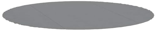 vidaXL Pool-Bodentuch Hellgrau Ø366 cm Polyester Geotextil