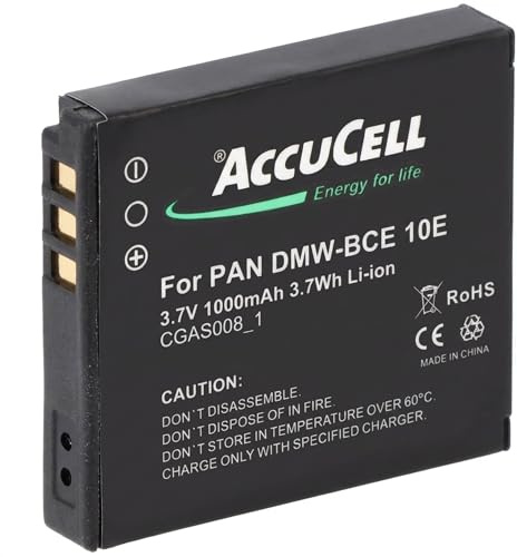 AccuCell Akku kompatibel mit Panasonic VW-VBJ10, SDR-S10, CGA-S008