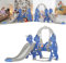 YARDIN Tobogán infantil 4 en 1 para interiores a partir de 1 año, equipo de juego para niños con canasta de baloncesto, columpio y estructura de escalada, tobogán para bebés y bebés (arco)