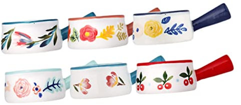 Ciieeo 6piezas Jarra De Leche De Creativa Para Jarabe y Salsas Para Desayunos y Café