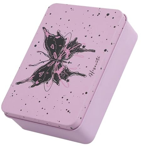 NUOBESTY Scatole Per Biscotti Creative Materiale in Ferro Sicuro Decorazione Per Feste Durevole Scatola Per Biscotti Con Coperchio Per Regali