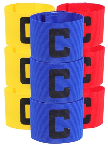 Alasum 9 Piezas Bandas del Capitán Arm para El Fútbol del Capitán De Fútbol Sports Armband