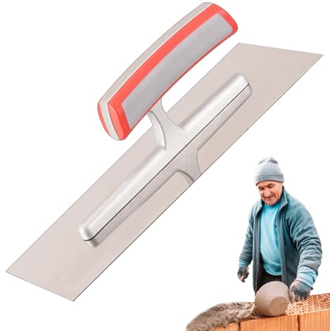 Cementslev | platt betongmurslev | lätt fogspackel, ergonomiskt handtag, kakel, murverk handverktyg för puts- och stuckaturytor.