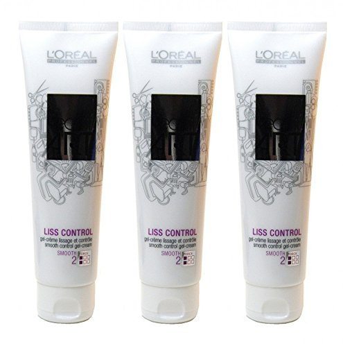 Loreal Liss Control 3 x 150 ml Tecni.art Glättende Styling-Creme Neue Serie
