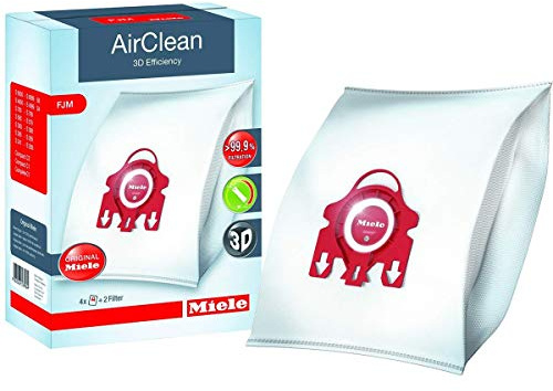 Miele Vacuum Cleaner Bags Type FJM Genuine (Air Clean) Replacement S241-S256i S290-S291 S300i-S399 S500-S578 S700-S758 S4000-S4999 S6000-S6999