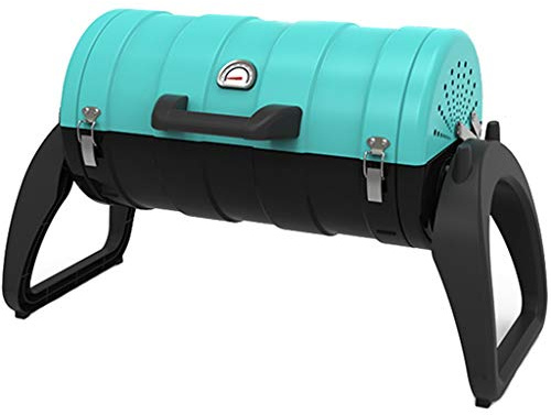 ZYCSKTL BBQ Grill,Outdoor Portable Charcoal Grill with Cover, Small Barbecue Grill for Picnic Trips, Equipped with Electric Baking Fork, Suitable for More Than 5 People