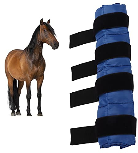Avvolgimento per stivali da ghiaccio per cavallo, Gamba intera Ice Boot Cold Pack Ice Boot per Ice pack per Fasce per gambe impacco di ghiaccio Impacco rinfrescante per cavallo per(Blu Reale)