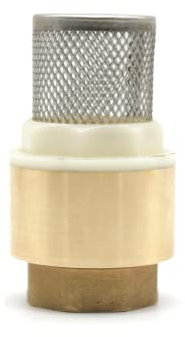 DOJA Barcelona | Clapet Anti Retour | Clapet Anti Retour avec Crepine | Filetage Interne 1/2 | Laiton | Clapet Pied | pour Pompe a Eau, Tuyau Arrosage, Recuperateur d Eau de Pluie, Robinet de Jardin