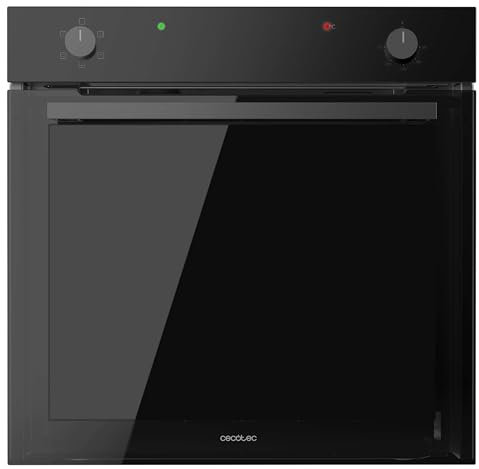 Cecotec Forno Integrabile Multifunzione Convenzionale 77L Bolero Hexa C126001 Glass Black. 2800 W, 5 funzioni, basso consumo, luce interna, Steam Assist, Steam EasyClean, porta fredda con 2 cristalli