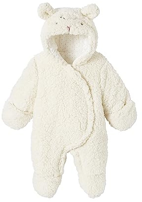 VERTBAUDET Combipilote mouton bébé en imitation fourrure écru 1M(54CM)