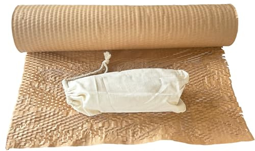 Kortpack /Papel de panal de abeja 50 cm x 50 metros/Material de embalaje para embalaje/Alternatieve a las láminas de burbujas de aire/Rollo de embalaje ecológico reciclable