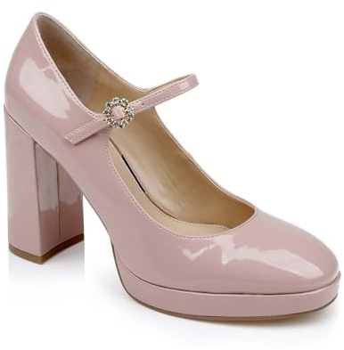 Jewel Badgley Mischka Trisha Mary Jane Platform Pumps in Patent Leather