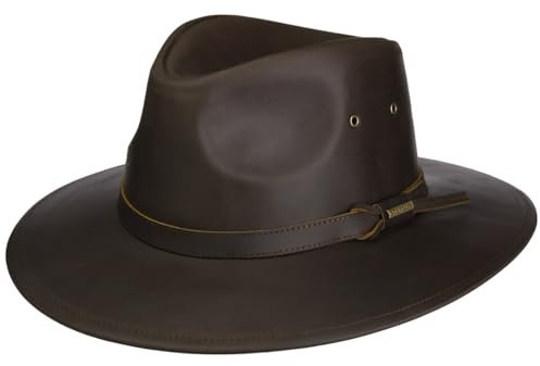 Stetson Glencross Buffalo Sombrero Traveller Western Banda de Piel Outdoor Hombre Todo el ano