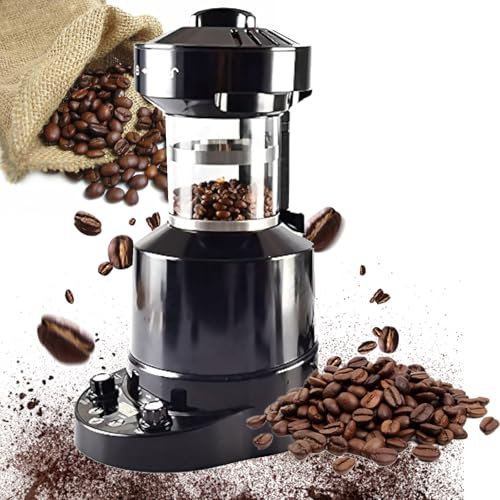 WhAeoy Coffee Bean Roaster Machine for Home Use, Coffee Roaster Machine, with Timer, Adjustable Wind Speed(Cold/Hot Air Adjustment), 100g Per Use for Coffee Drinker, Friends,A