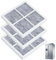 Filtre à Air pour Réfrigérateur LG, 3 Pièces, Compatible avec LG LT120F, LMXS28626S, LFXS26973S, LFXS26596S et plus, Greacesrio