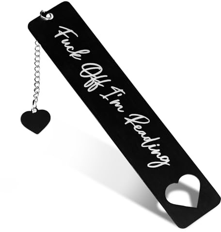 Tyqour Funny Bookmarks Book Lovers Book Markers for Women Reading Book Accessories for Reading Lovers Fun Bookmarks Gifts for Friends Christmas New Year Birthday Graduation(Black)