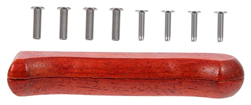 SMASOLO Taglierina da Cucina Manico in Legno di Pero Rosso Accessorio Sostituibile per Coltello Design Ergonomico per Uso Domestico