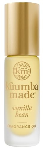 Kuumba Made Vanilla Bean Fragrance Oil, Long-Lasting Scented Oil Perfume Roller, Vegan, Alcohol-Free, 0.15 Fl Oz