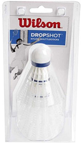 Wilson Unisex – Erwachsene DROPSHOT Badminton Shuttles, Weiß, 3-er Pack