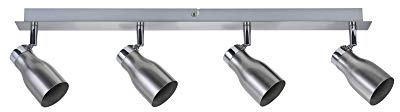 Paulmann 66689 Spotlight Meli max 4x10W GU10 Nickel satiniert 230V Metall Deckenleuchte Lampe LED Deckenlampe ohne Leuchtmittel Deckenstrahler