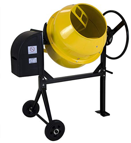 Charles Bentley 140L 230V 550W Portable Cement Concrete Mixer with Wheels