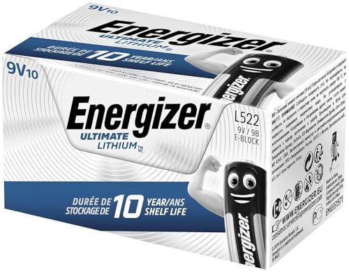 Energizer Pack de 10 batterias 9V / FR9 Lithium