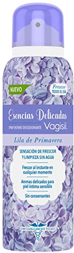 Vagisil Zarte Essenzen, Intim-Deodorant für Damen, Spray, tägliche Intimpflege, Frühlingsflieder, 125 ml