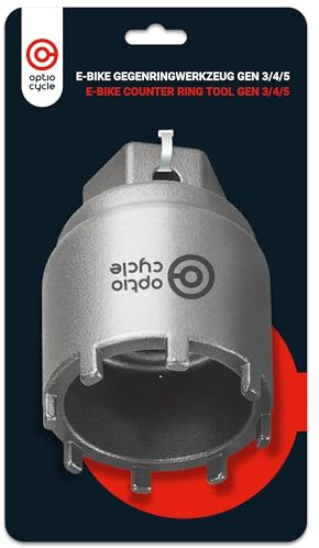 Optio Cycle Tretlager Werkzeug für Bosch Lockring Gen 3/4/5 – Hochwertiges Tretlagerschlüssel für E-Bike Tretlager | Werkzeug & Kurbelabzieher Fahrrad | Bosch Spider Tool