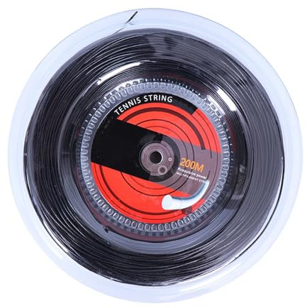 Générique Corda per racchetta da tennis – Corda professionale durevole, 16 G 1,35 mm per giocatori esperti | Filo ad alte prestazioni lungo 200 m per l'allenamento di tornei di tennis in