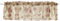 Greenland Home Antique Rose Mantovana per Finestra Extra Larga in 100% Cotone Rosa Antico, Tessuto, Ecru, W 20 x L 84 (1 Panels)