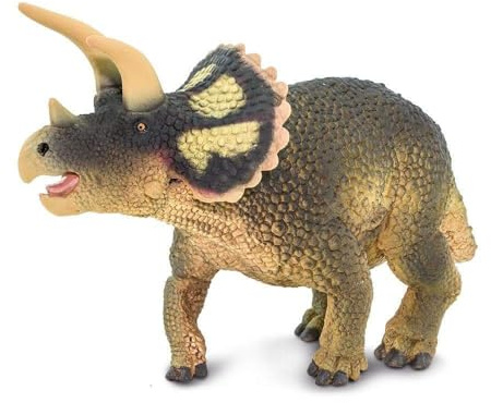 Triceratops 18.6cm | Figura de Dinosaurio | No tóxico y libre de BPA | Apto para Niños de 3+ | Safari Ltd