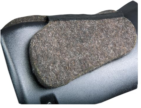 HILASON Western Wool Felt Horse Saddle Pad W/Distressed Wear Leather Made in USA | for Horses
