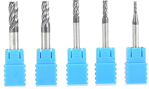 5 stücke Hartmetall Schaftfräser 4-flöte Fräsen CNC Rotary Grate Set Cutter Werkzeug Schaftfräser Zubehör