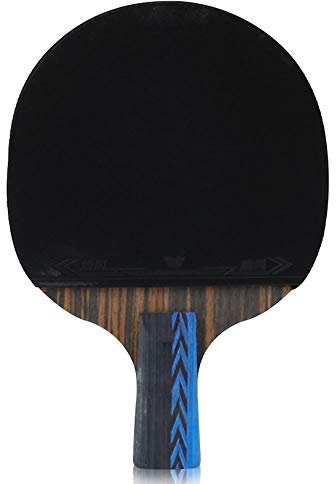 6 Sterne Tischtennisschläger, Professioneller Sport- Tischtennis-Schläger, Geeignet für Anfänger, Trainer/Single racket/Kurzer Griff