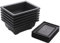 Liseng 6 Packungen Bonsai Trainingstöpfe mit Tablett Kunststoff Bonsai Pflanzen Topf für Garten Wohnen Balkon 16,5X12 cm