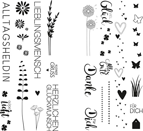 Rayher Transfer film Glückslicht, various designs, 2 sheets with motifs, for transferring to candles and smooth objects, 31646000