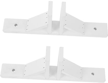 MOBUTOFU 2 Stück Zaunsockel Zaunbefestigungssockel Sockel Für Kleine Zäune Gartenzaun Befestigungssockel Zaunstützen Für Den Garten Privatsphäre Zaunfüße Sockel Gartenzaunzubehör