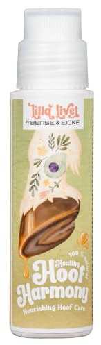 Lilla Livet by Bense&Eicke Healthy Hoof Harmony - Natural Hoof Oil for Horses with Avocado Oil and Oregano Oil, Nourishes and Keeps Elastic, 200 ml Brush Bottle